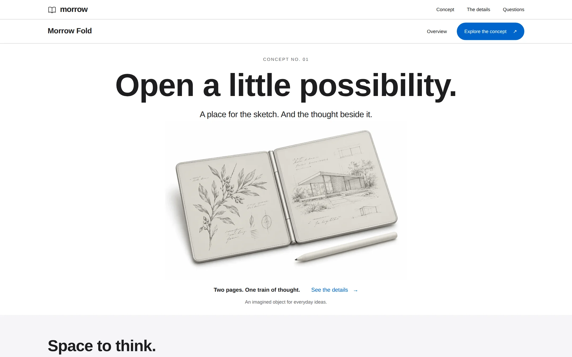 The Apple iPhone Duo kickstart: A spacious white product gallery for a notebook that opens up possibilities.